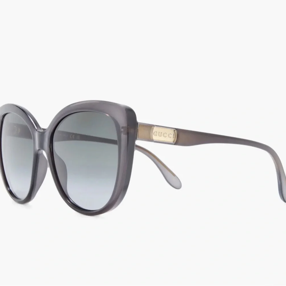 Authentic Gucci Grey Cat Eye Sunglasses - Picture 2 of 6
